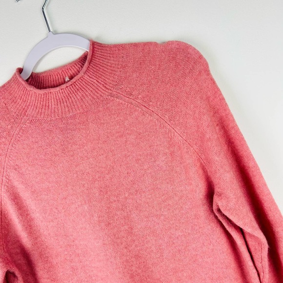 NEW J. Crew Light Pink Mock Neck Sweater Alpaca Merino Size Small - Picture 2 of 7